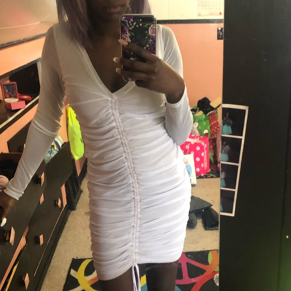 fashion nova white dress